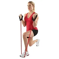 Resistance Tube Exercise Bands for Stretching with Door Anchor, Workout, and Toning for Men, and Women-thumb1