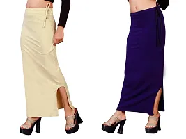 Women's Saree Shapewear/Petticoat. Drawstring Cotton Blended Shapewear dori Dress for Saree.Beige NAVYBLUE XXL-thumb2