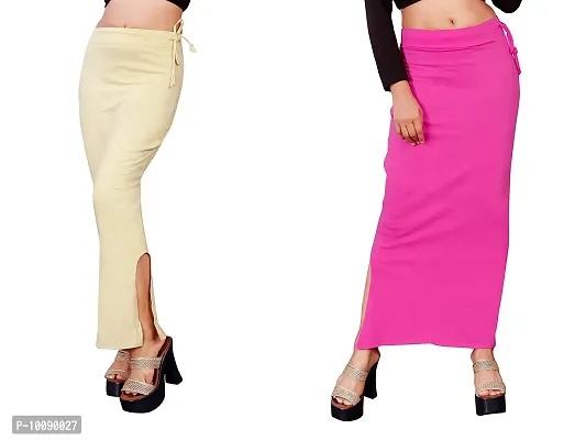 Women's Saree Shapewear/Petticoat. Drawstring Cotton Blended Shapewear dori Dress for Saree.Beige Pink XXXL