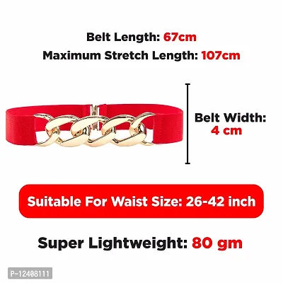 Buy REDHORNS Elastic Fabric Waist Belt for Women Dresses Linked