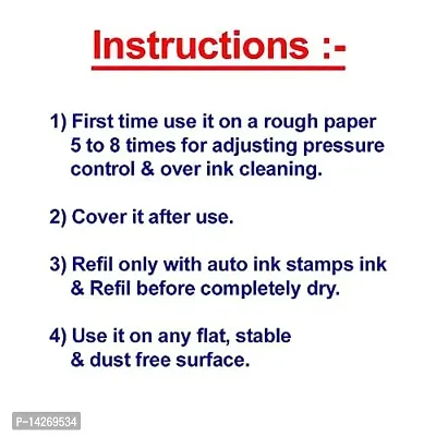Paid with Details Pre Ink Stamp (RTGS) Pre-Inked Rubber Stamp Office Stationary Message-thumb2