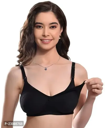 Buy Bf Body Figure Mtrnity-bra Women Full Coverage Non Padded Bra (black) -  Full Support Regular Cotton Bra For Women Girl, Non-wired, Wirefree,  Adjustable Straps, Anti Bacterial Online In India At Discounted