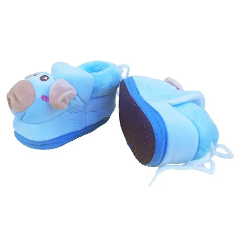 ToyToon Cute Fancy Blue Crtoon Style Booties/Shoes 0-6 Months for Babies Boys and Girls Unisex