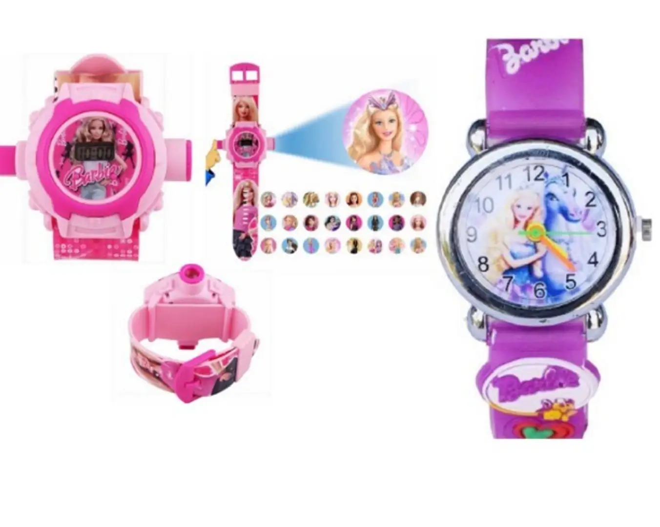 Amazon.com: Accutime Barbie Women's Pink Glitter Analog Watch with Faux  Leather Strap - Elegant Timepiece Inspired by Barbie The Movie, Silhouette  Dial - BAR5017AZ : Clothing, Shoes & Jewelry