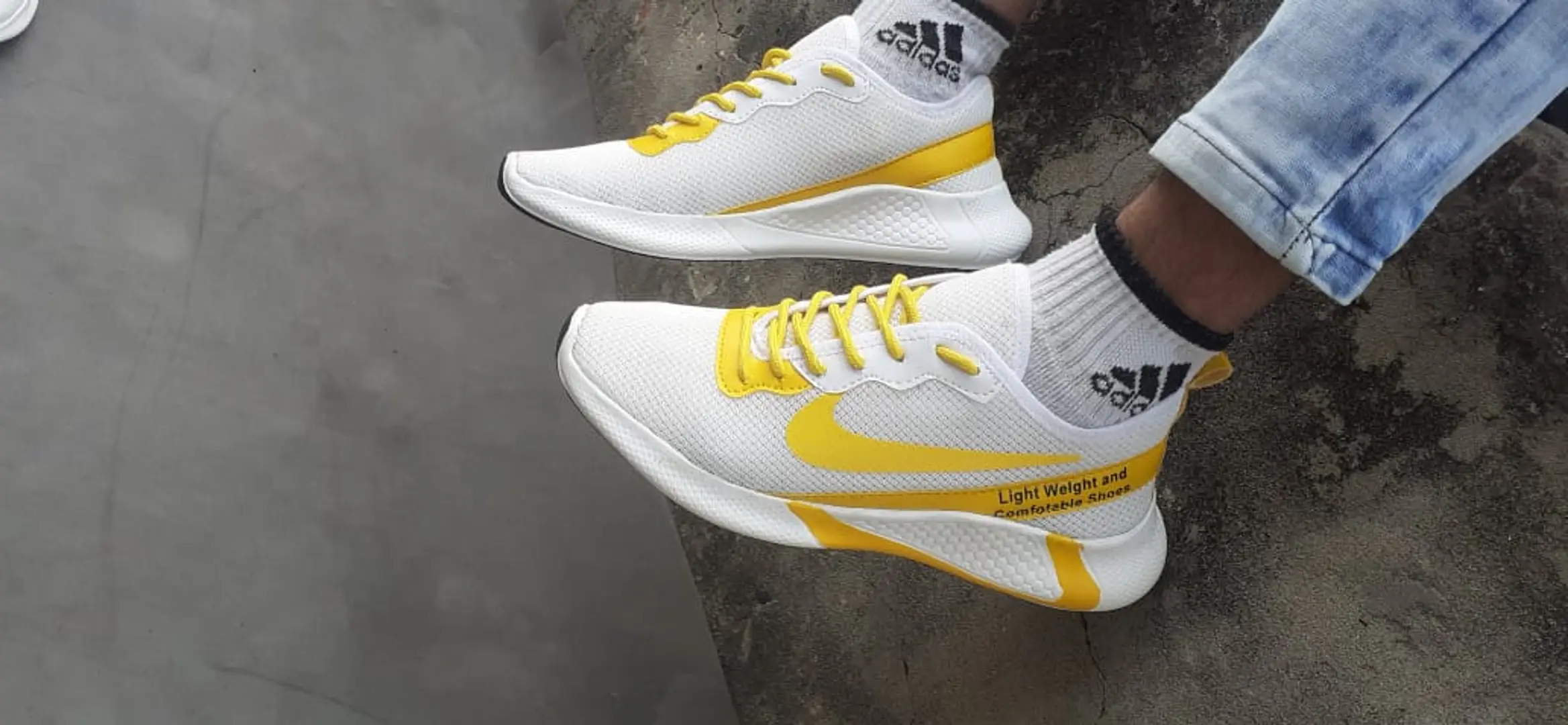 stylish yellow shoes