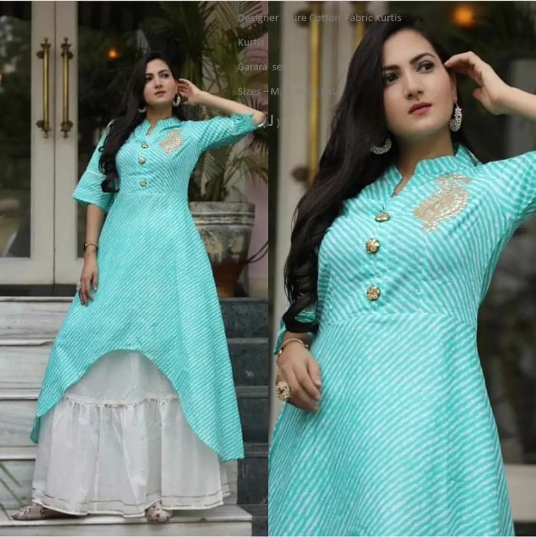 Sharara long hot sale kurti design