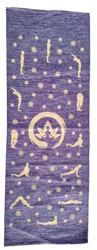 100% Natural Cotton Slip Resistant Yoga Mat Multicolor 6 mm Yoga Mat