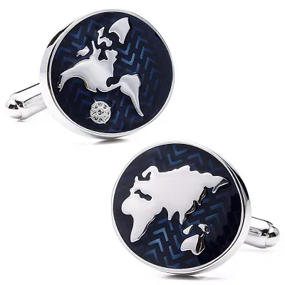 Exclusive World Map Designer Premium Class Stainless Steel Cufflinks for Men - Premium Men Gift. Exclusive World Map Designer Premium Class Stainless Steel Cufflinks for Men - Premium Men Gift.