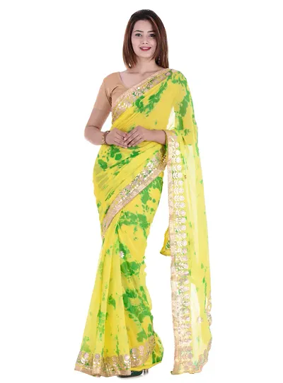 Yellow & Mint Embroidered Saree Set Design by MADZIN at Pernia's Pop Up  Shop 2024