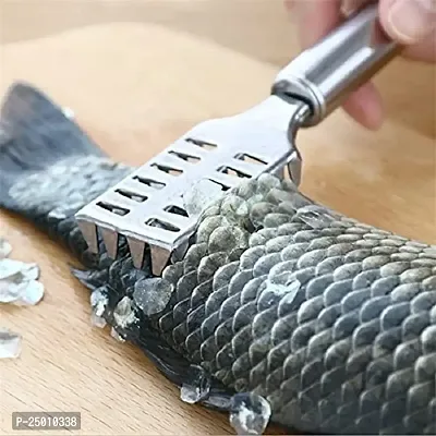 NURIOR Stainless Steel Fish Scale Scraper Skin Peeler Knif Fish