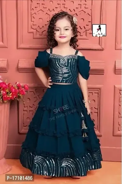 Fancy Georgette Lehenga Cholis For Baby Girl