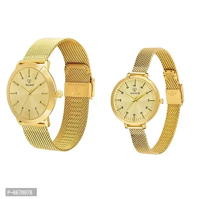 Ladies Vicence Watch with Fold Over Lock in 14k Yellow Gold