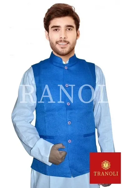 TRANOLI Organic Pure Khadi Nehru Jackets