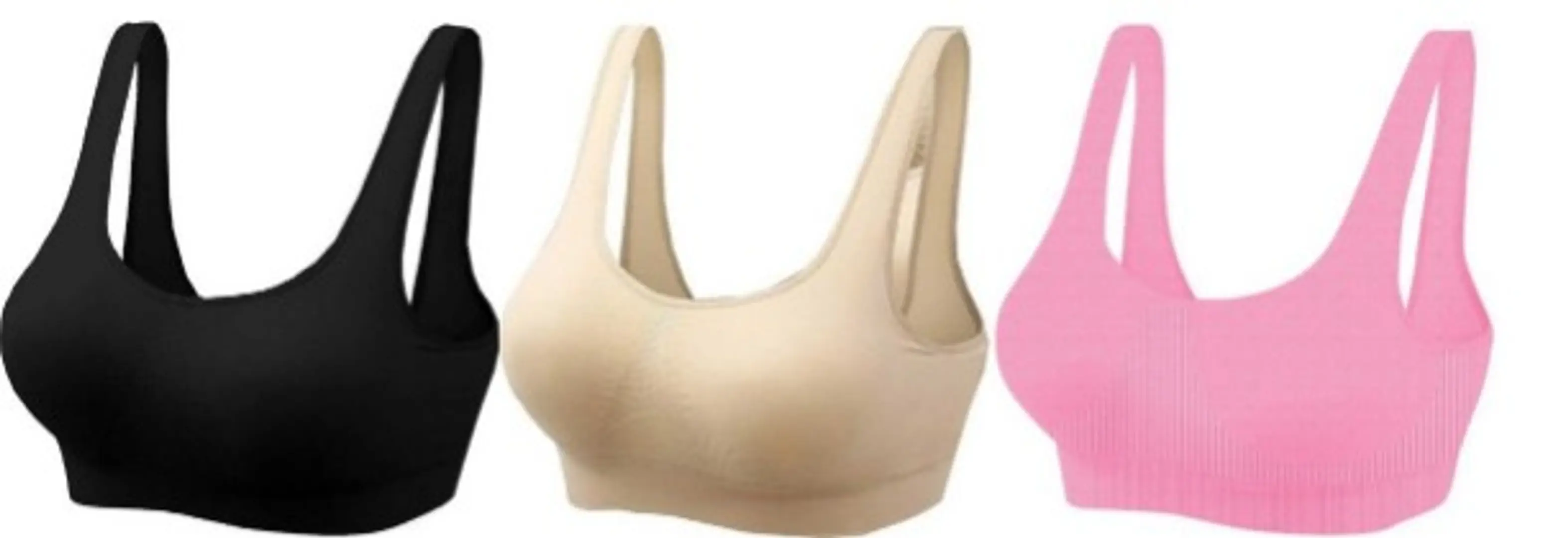 Women's And Girl's Non Padded Sport Air Bra In Fine Colour With