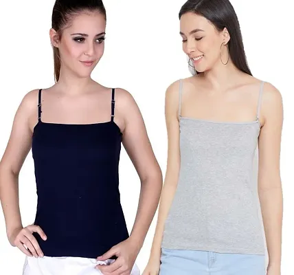 Slim Fit Sleeveless Cotton Camisole Sando for Women's Girl's