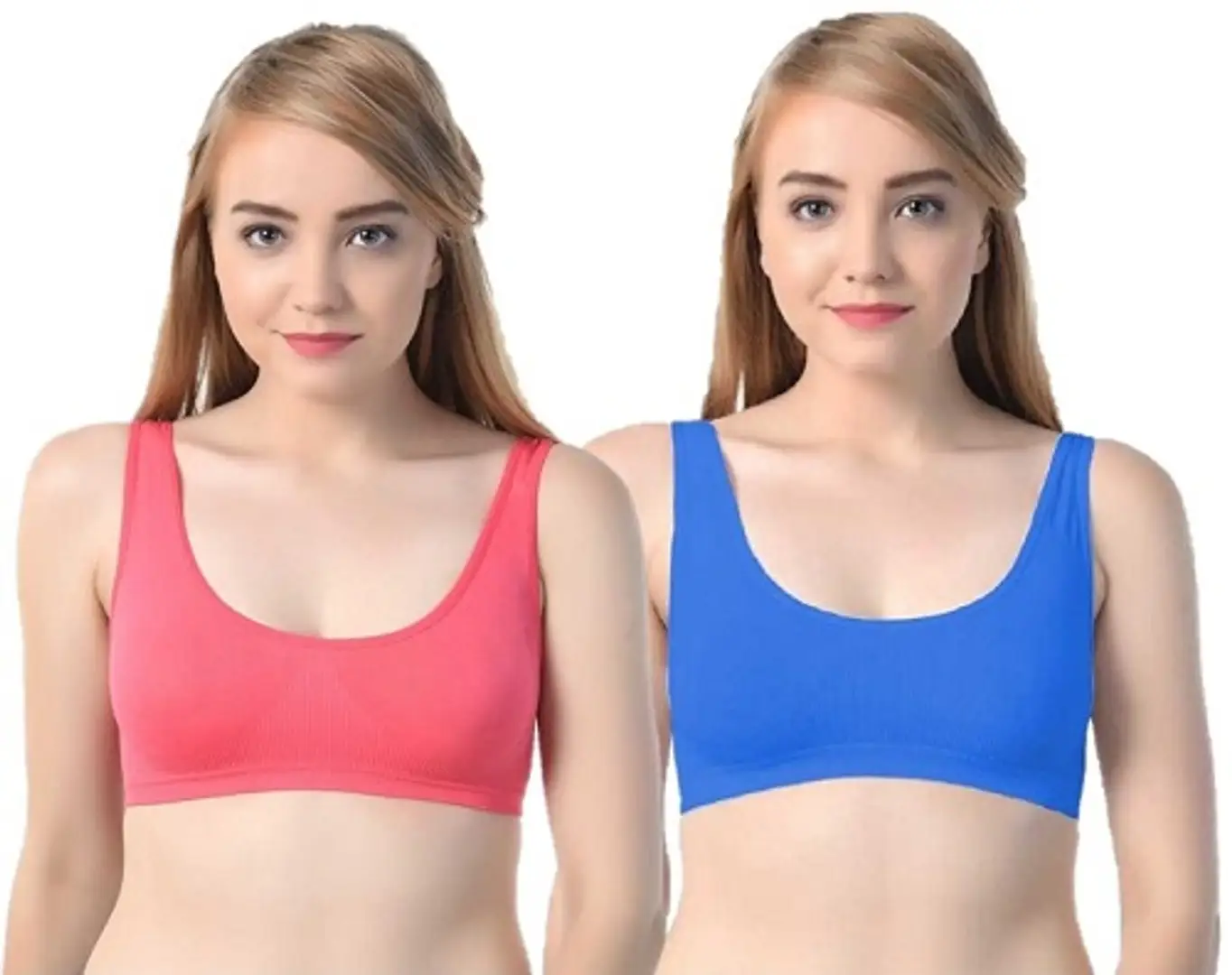 Women's And Girl's Non Padded Sport Air Bra In Fine Colour With Comfortable  Size (PACK fOF