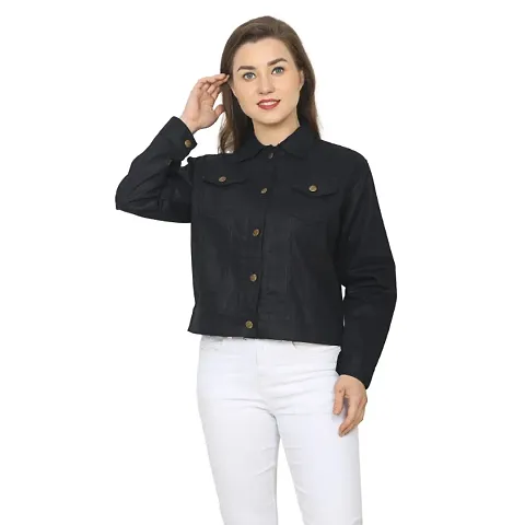 Classic Cotton Solid Jacket for Women