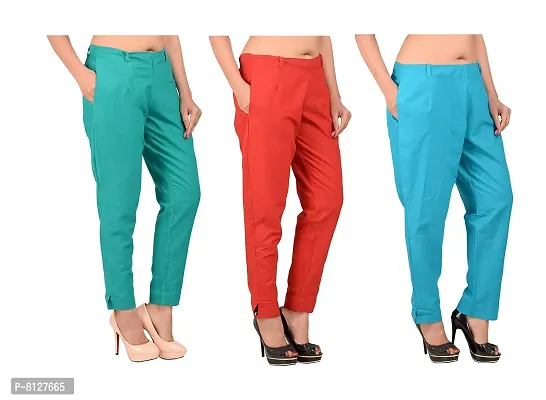 Ladies' Fitted Trousers With A Crease Amefi 2 cutting CYGARETKI - color  navy blue; ONA - UBRANIA - SPODNIE | Tatuum