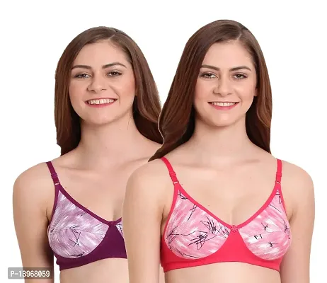 Buy Viral Girl Women's Non Padded B-Cup T-Shirt Bra (Pack of 3