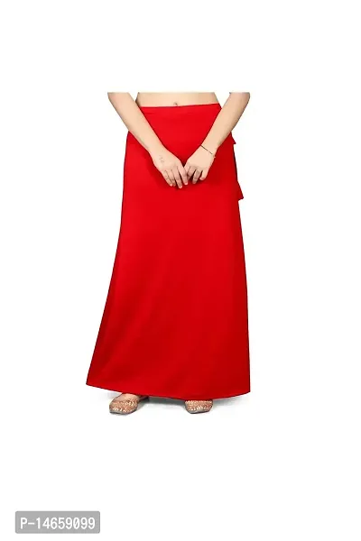 Buy Saree Petticoat Saree Silhouette Smooth Stretchable Satin Lycra For  Women with Drawstring Online In India At Discounted Prices
