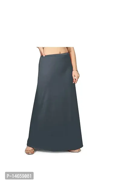 Buy BLACK SAREE SHAPEWEAR Women's Stretchable Skirt Petticoat