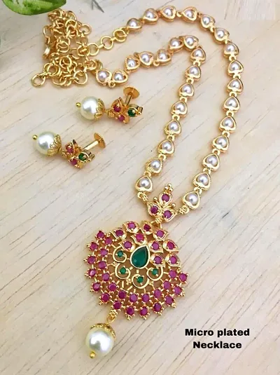 Traditional Ethnic Micro Gold Plated Necklace Sets