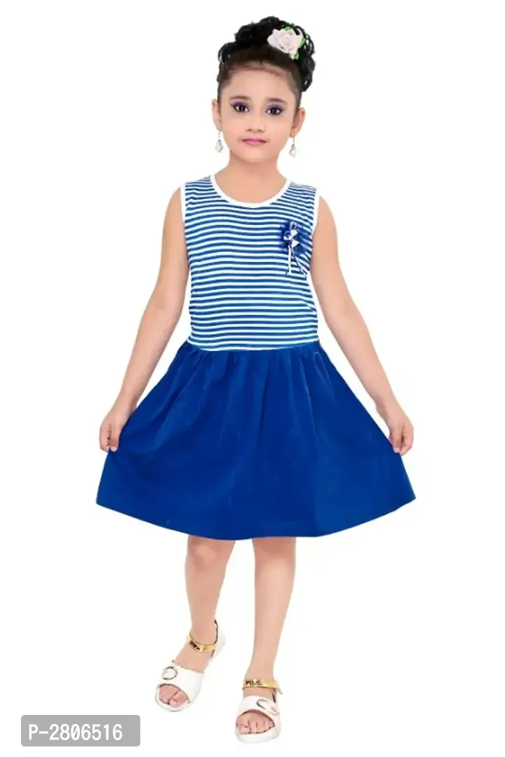 Just Trendy Casual Wear Dress For Girls Cotton