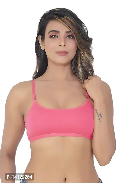 Buy UDVD Without Open Single Layer Beginners, Flat Sports Bra for Girls  Coffee Color, 34 Size B Cup Online In India At Discounted Prices