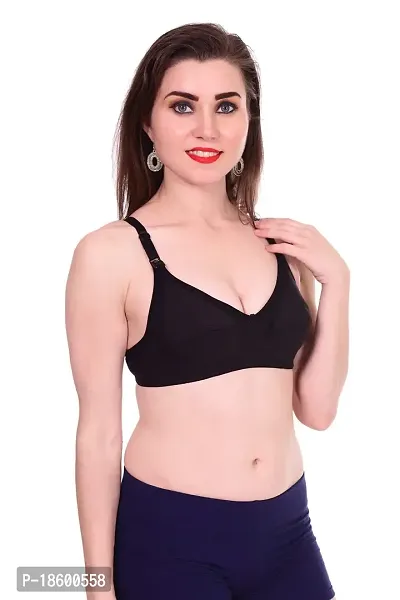 Buy AENIMOR Women's Non-Padded Cotton Breast-Feeding Bra (Black, 32) Online  In India At Discounted Prices