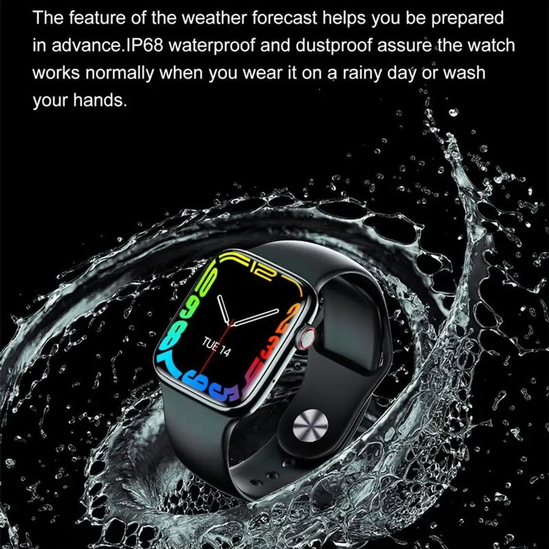 I8 Pro Max Touch Screen Bluetooth Smartwatch With Activity Tracker Compatible With All Android Ios Smartphones