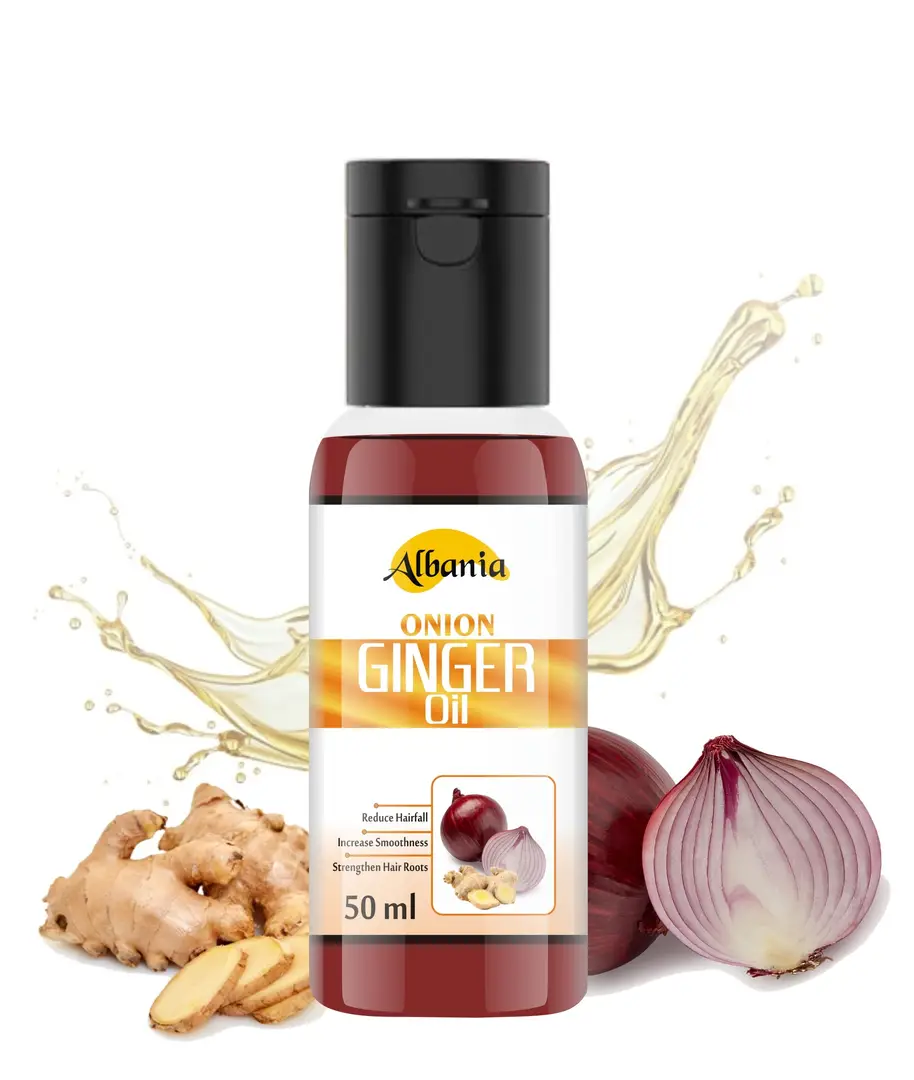 Albania Onion Ginger Hair Oil For Hair Growth With 14 Natural Oil Hair Oil  50ml