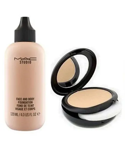 Mac Face Body Foundation Two Way Compact Makeup Kit