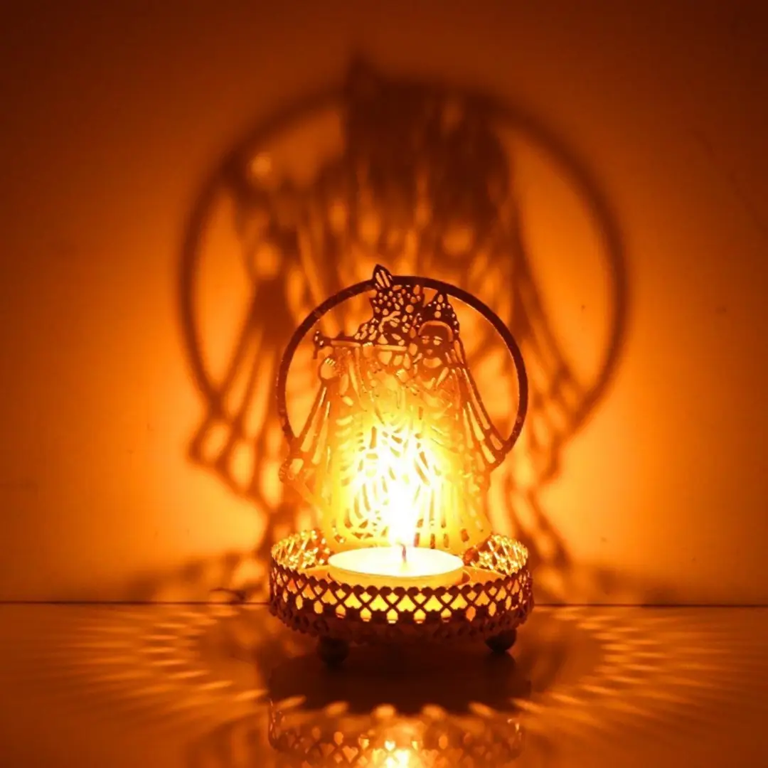 Radha Krishna Shadow Tea Light Holder For Home Deacute;cor ...