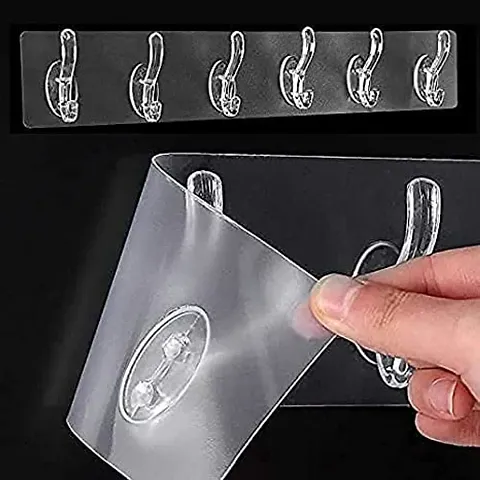 Buy SOCHEP Adhesive Sticker Multi-Purpose 5 Hook for Hanging