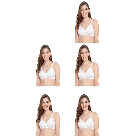 Buy kalyani 5043 Women's Non-Padded Non-Wired Medium Coverage Seamed  Everyday Bra Pack of 3 Women T-Shirt Non Padded Bra Online at Best Prices  in India