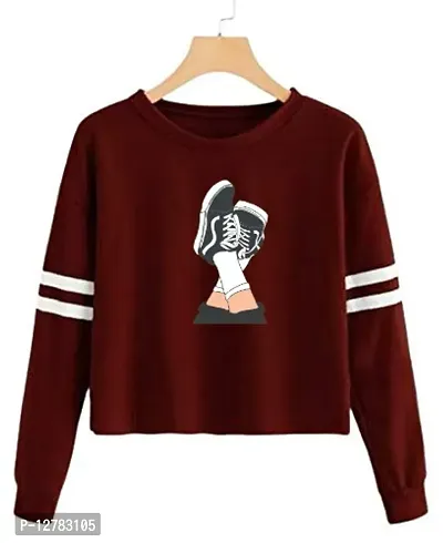 Buy Stylish Designer QUEEN Printed 100% Cotton Full Sleeve T-shirt for  Women And Girls Pack of 1 Online In India At Discounted Prices