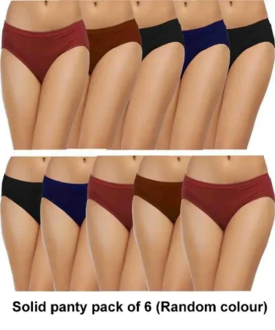 Women Cotton Panty pack of 6