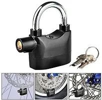 Anti Thief Good Security Siren Alarm Lock 110db For Home, Office,Door,Bikes Safety Siren Lock(Black, Battery Included)-thumb4