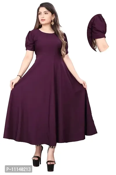 Dark purple colour sales dress