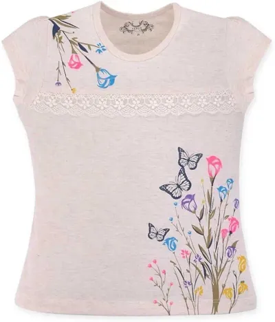 Girls Cotton Printed Tops