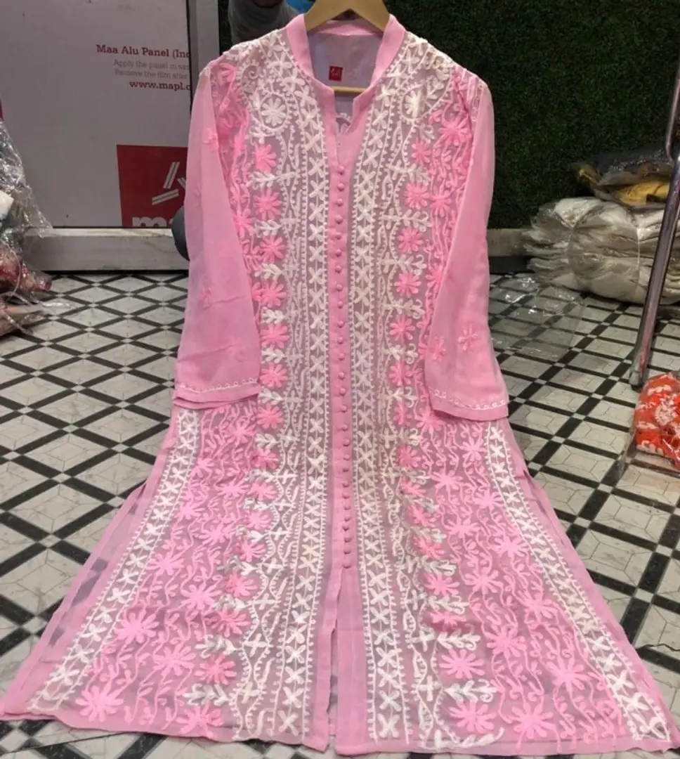 Products tagged with chikankari kurti  Shop online women fashion  indowestern ethnic wear sari suits kurtis watches gifts