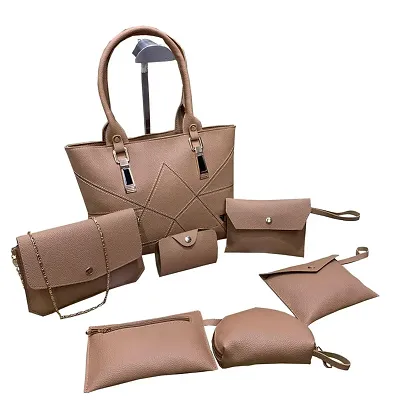 6pcs Underarm Bag Luxury Designer Women Shopper Ladies Hand Bag Handbag  Tote Bag Multi Piece Set