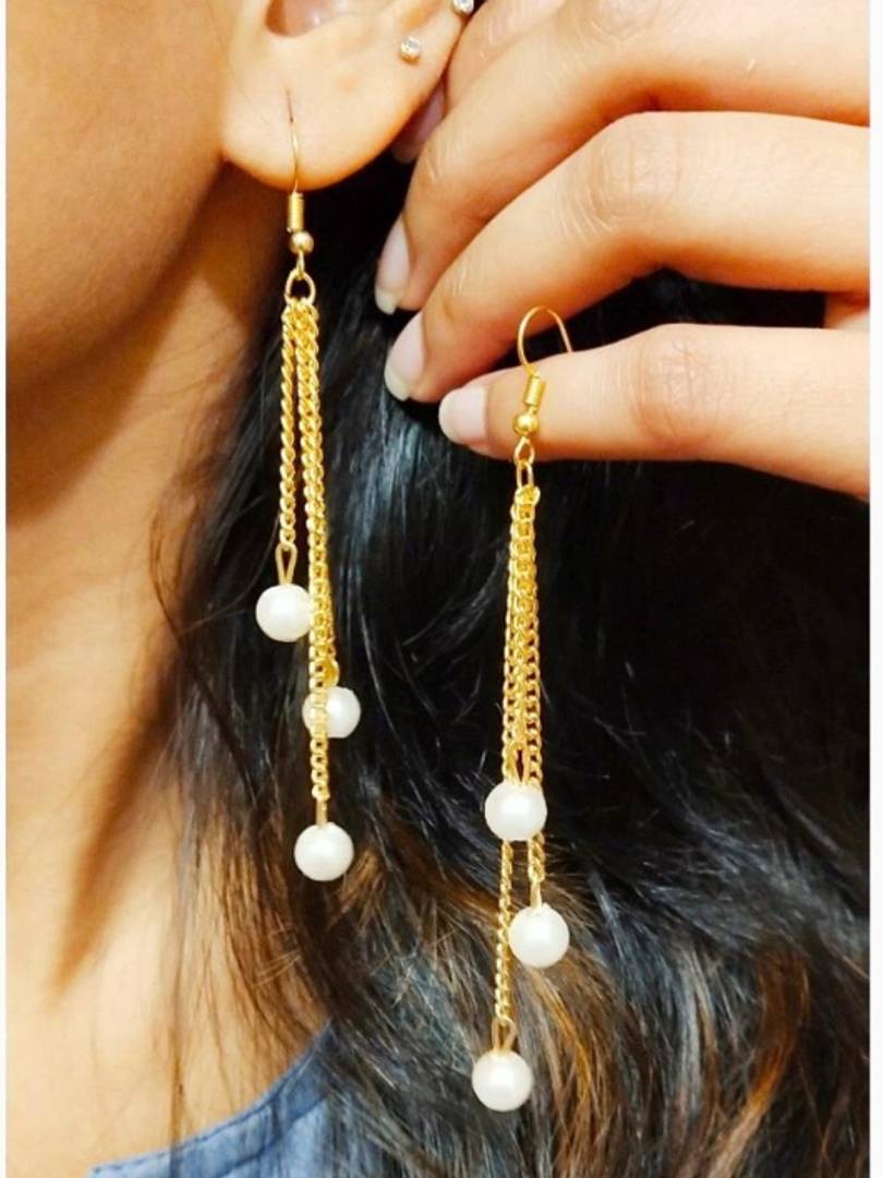 3 chain earrings