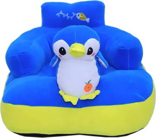 Kid Sofa Penguin Design Baby Sofa Seat, Sitting Sofa Chair for Playing or Sitting for Baby or Kids for Playing Sitting (Penguin Royal Blue, Pack of 1)