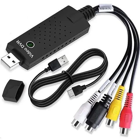 USB 2.0 Easycap Audio and Video Capturing Device Directly from TV Dc60 Tv DVD VHS Video Adapter Capture Card Audio Av Capture Support Windows Xp/7/Vista With Attach Setup Link