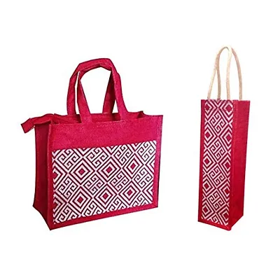 Dasvilla Tiffin/Lunch Bags for office Men & Wome Multipurpose  Jute Carry Bag Lunch Bag - Lunch Bag
