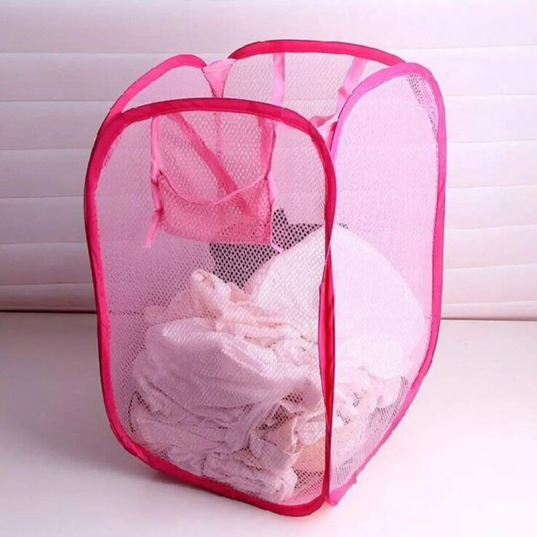 Buy Foldable Pop Up Net Mesh Laundry Basket 20 Medium Size Lowest buy-foldable-pop-up-net-mesh-laundry-basket-20-medium-size-lowest