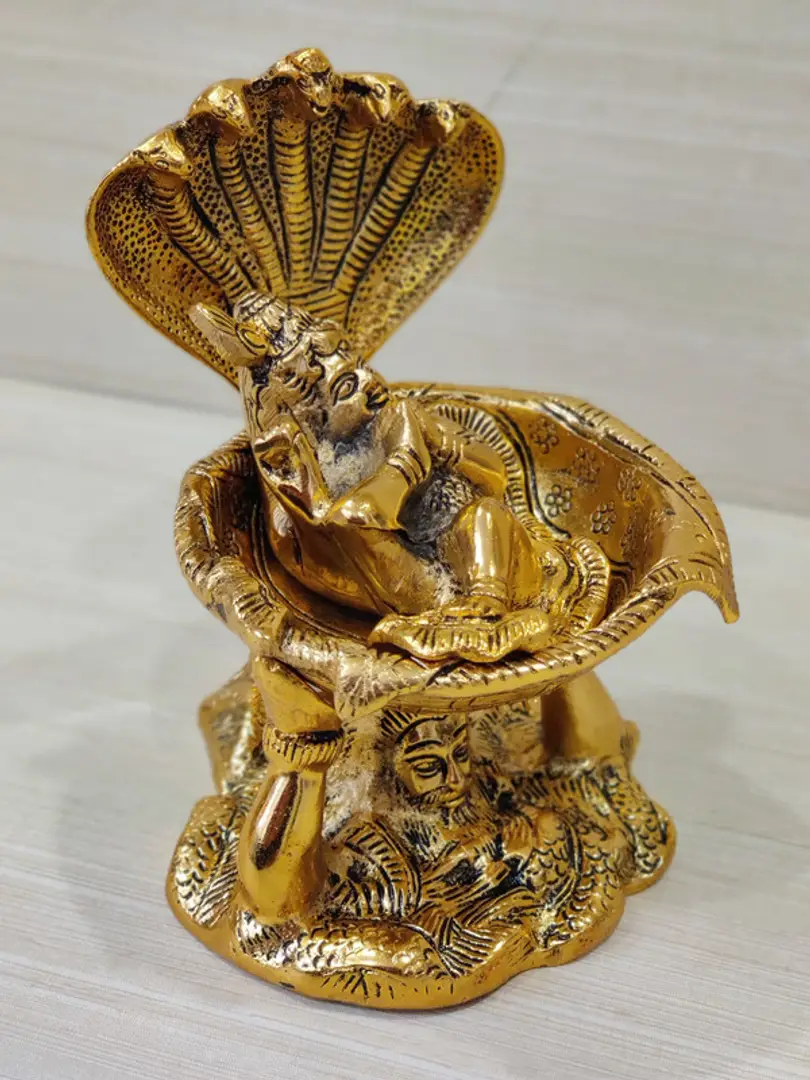 Handcrafted Golden Oxidized Antique Look Metallic Lord Krishna Baal Roop With Vasudeva Janmashtmi Gift Check out this fantastic collection of radha krishna wallpapers, with 26 radha krishna background images for your desktop, phone or tablet. handcrafted golden oxidized antique