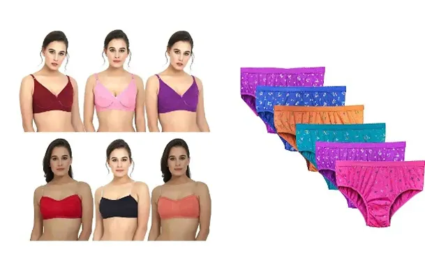 Buy Baremoda Women's Net Bra and Panty Set Combo Pack of 3 Online at  desertcartSeychelles