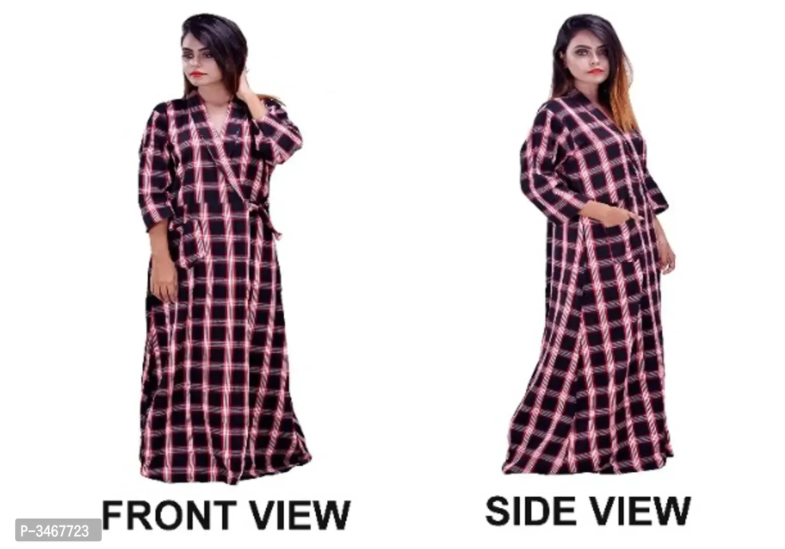 Women S Woolen Winter Night Housecoat Robe